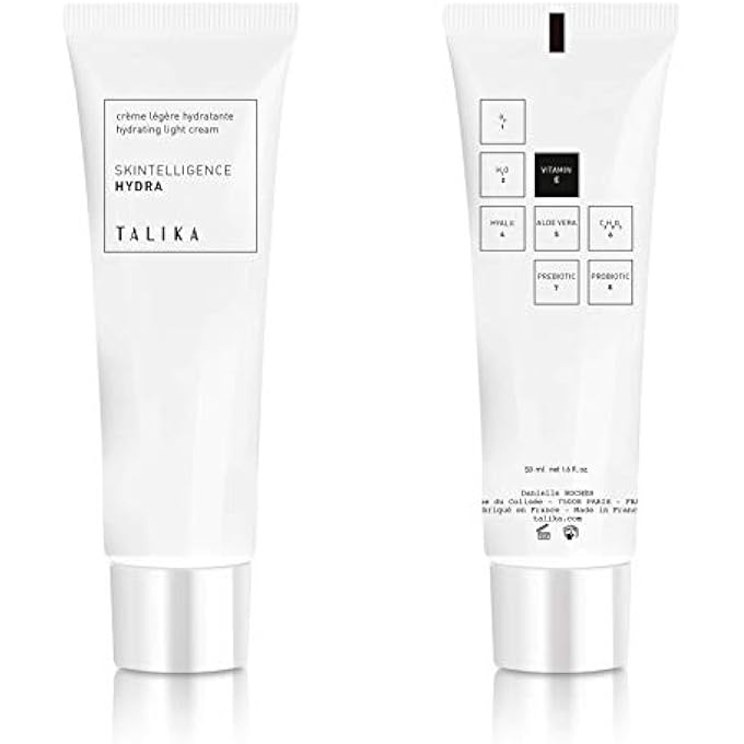 Talika - LIGHT MOISTURISING FACE CREAM - SKINTELLIGENCE HYDRA HYDRATING LIGHT CREAM - SOOTHES, MOISTURISES AND RESTORES BALANCE TO THE SKIN DAILY - FOR NORMAL TO COMBINATION SKIN - TUBE 50 ML - Image 1